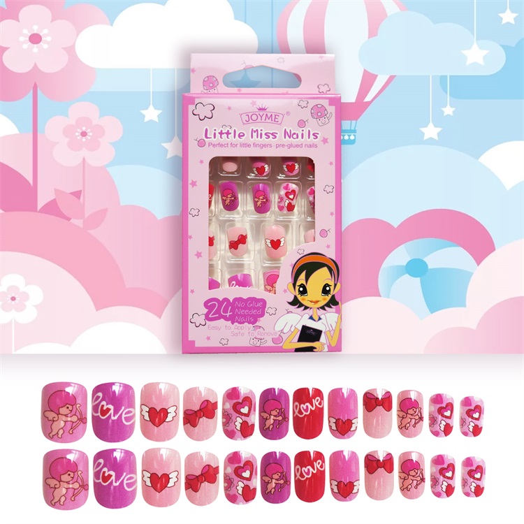 Newair Printing Colorful Nail Tip Of Children- Love