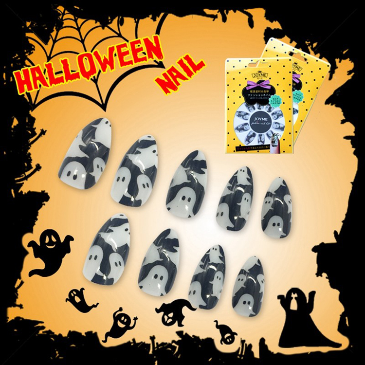 Newair Halloween Noctilucence Nail Stiletto False 24PCS Nail