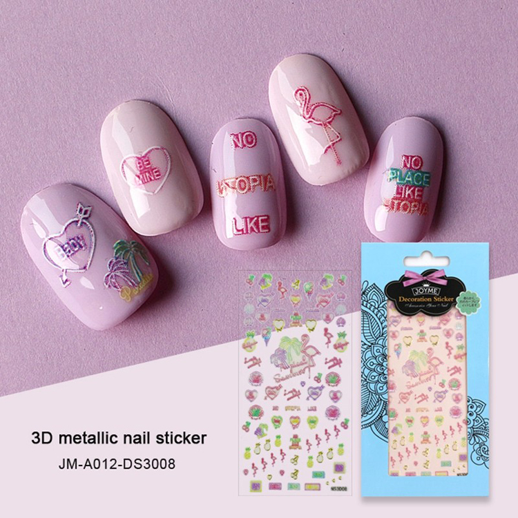 Flamingo 3D Nail Sticker