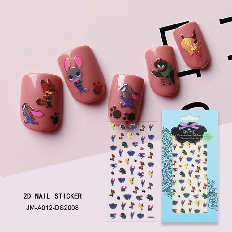 The Love Story Of Rabbit&fox Nail Sticker