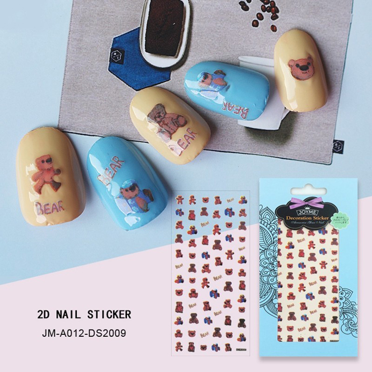 Lucky Bear Nail Sticker