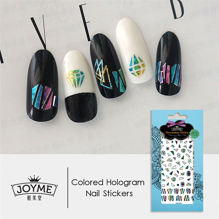 DIY Colored Hologram Nail Sticker-diamond