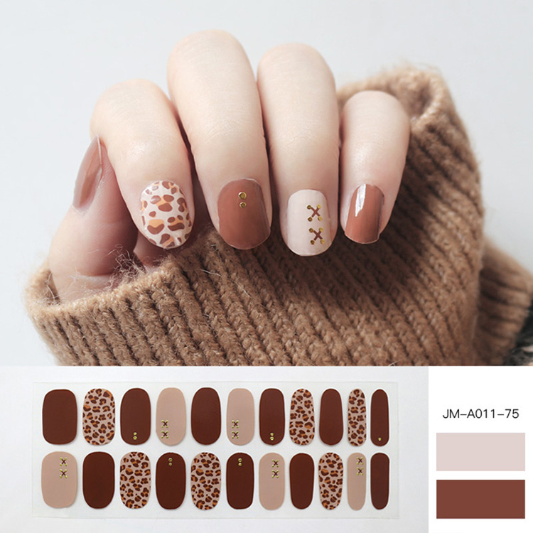 Sexy Leapard Glossy Nail Patch