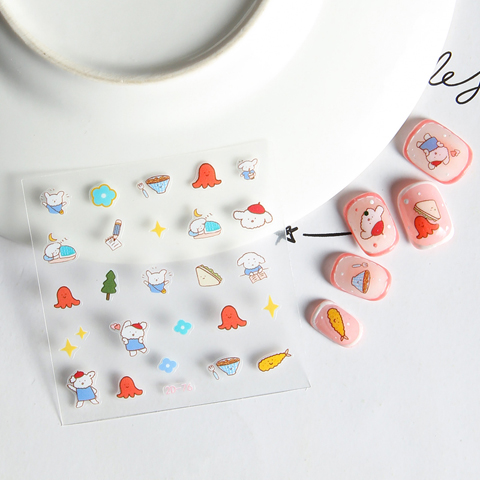 Cute Kids Nail Stickers Little Girls